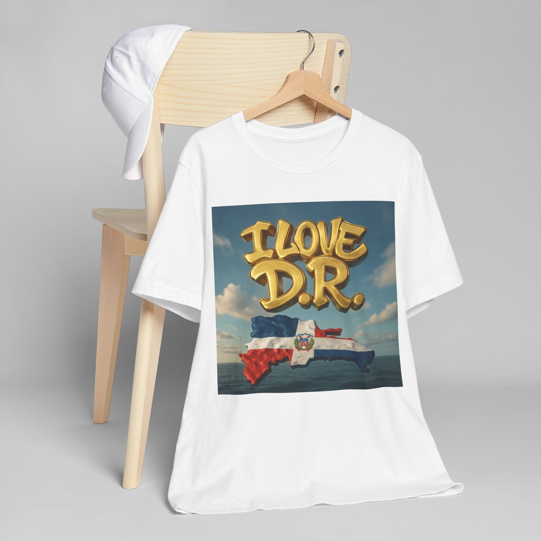 I Love D.R. Unisex Jersey T-Shirt, Dominican Republic Shirt, Vacation Tee, Travel Apparel, Gift for Her, Gift for Him