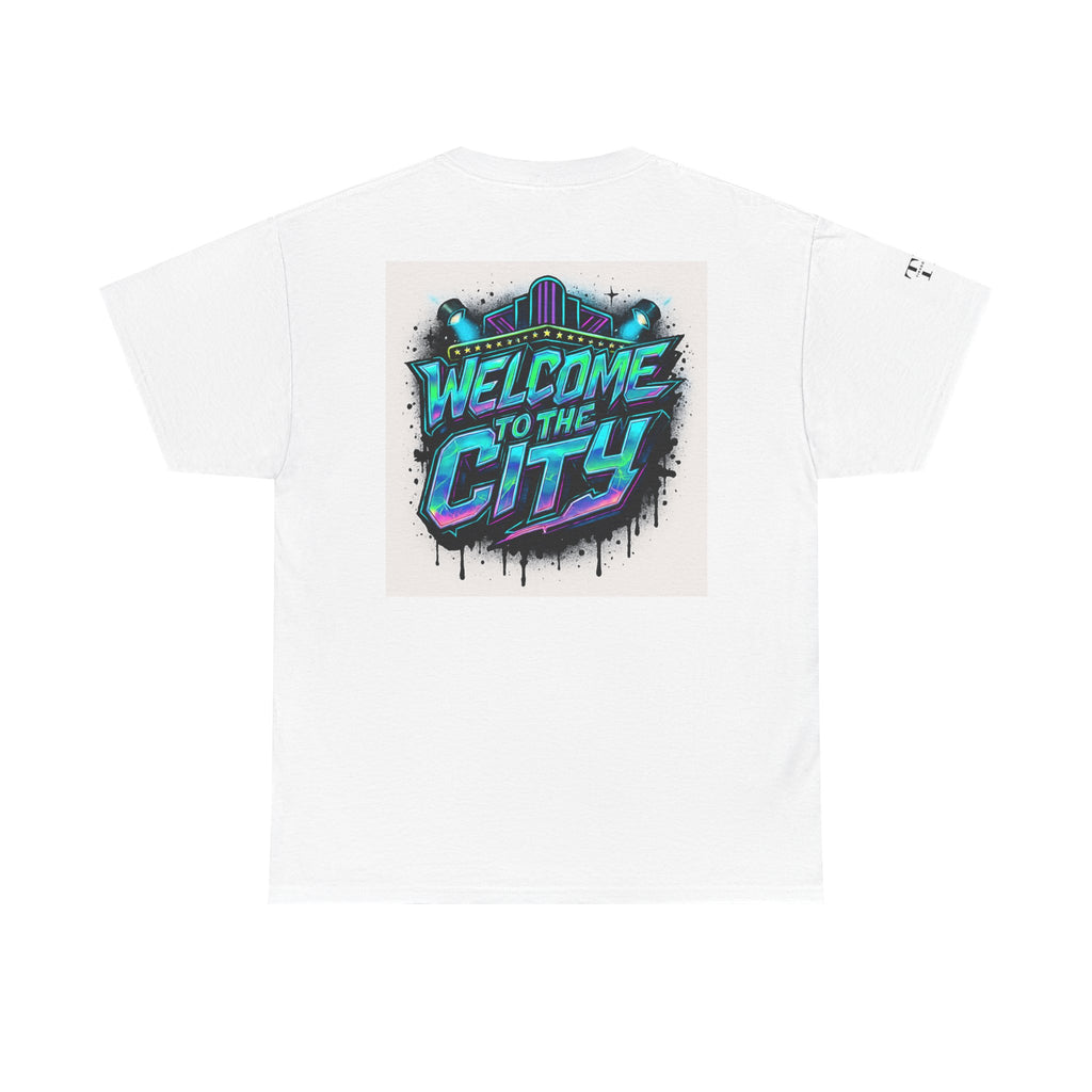 Urban Vibe Unisex Heavy Cotton Tee - New York City Graphic, Casual Wear, Travel Shirt, Street Style, Gift for City Lovers Printify