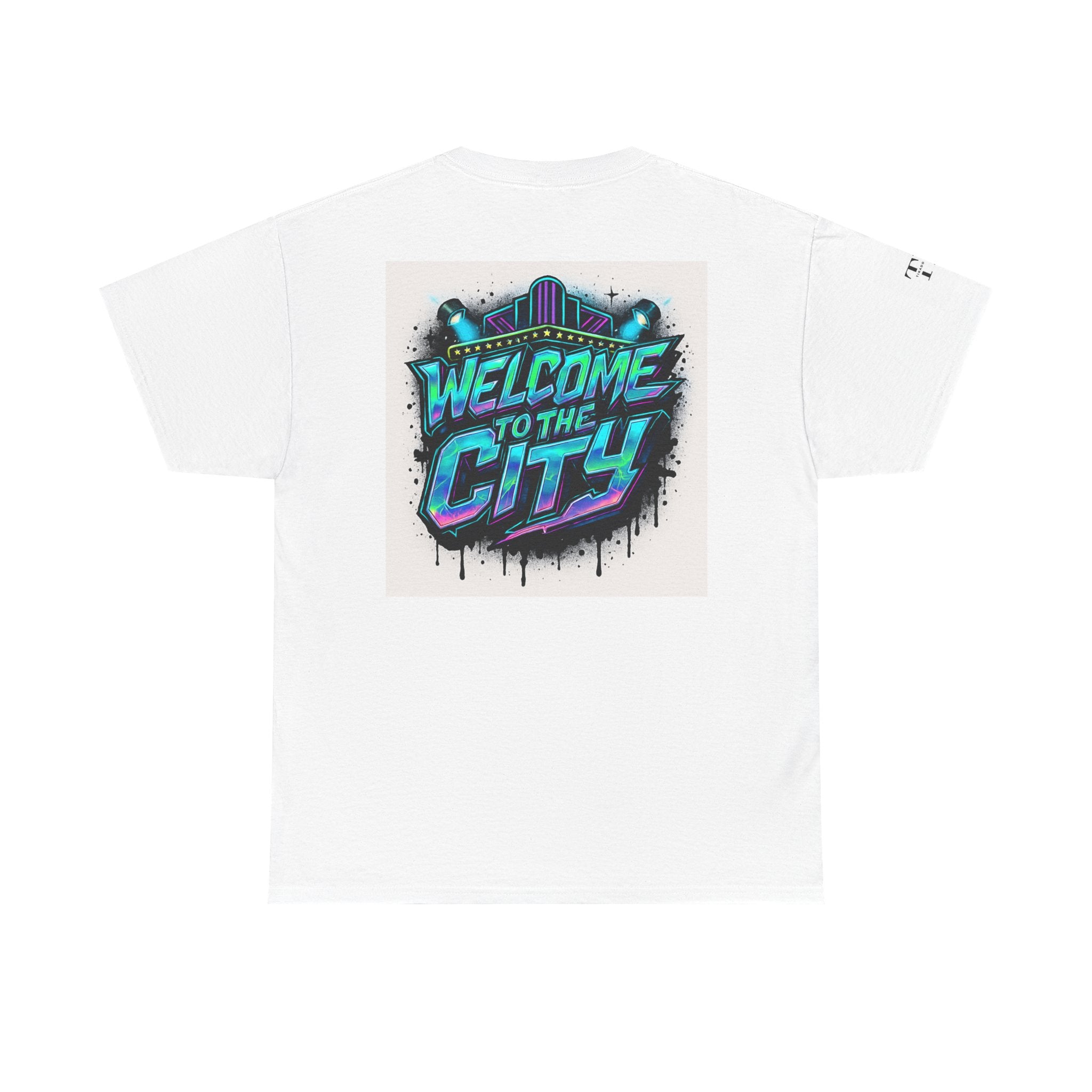 Urban Vibe Unisex Heavy Cotton Tee - New York City Graphic, Casual Wear, Travel Shirt, Street Style, Gift for City Lovers Printify