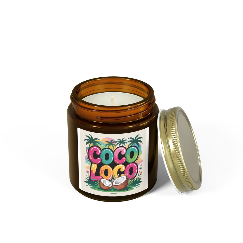 Coco Loco Coconut Apricot Scented Candle (4oz & 9oz) Printify