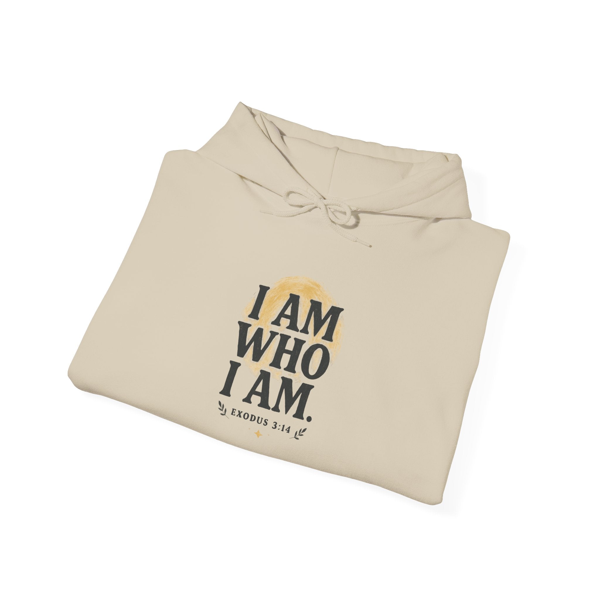 Empowering Unisex Sweatshirt - I AM WHO I AM, King of Kings, Inspirational Apparel, Motivational Gift, Cozy Hoodie Printify