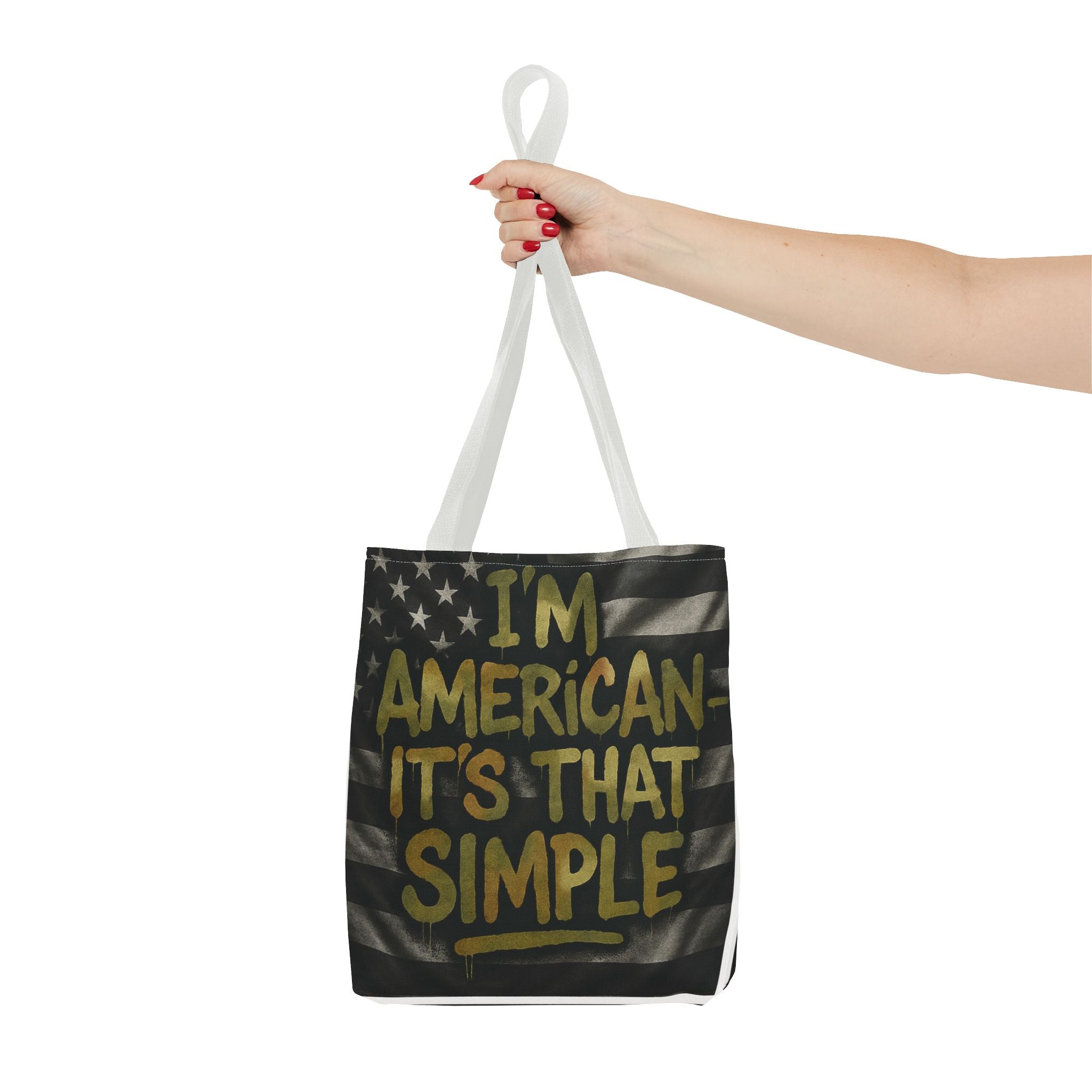 Patriotic Tote Bag for Americans, Gift for 4th of July, Shopping Bag, Travel Bag, Casual Accessories, Eco-Friendly