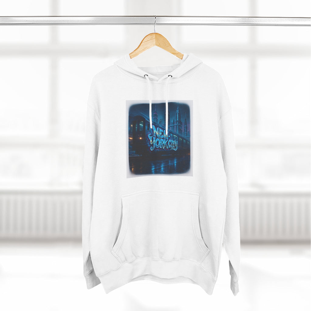 Fleece Hoodie - Futuristic Urban Design, The Future is Now, Ideal Streetwear Gift Printify