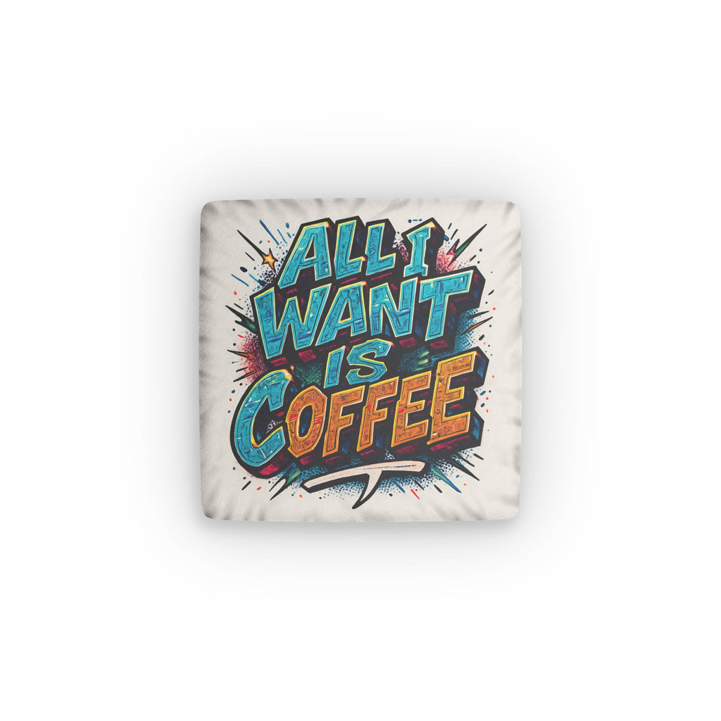 Coffee Shaped Pillow Printify