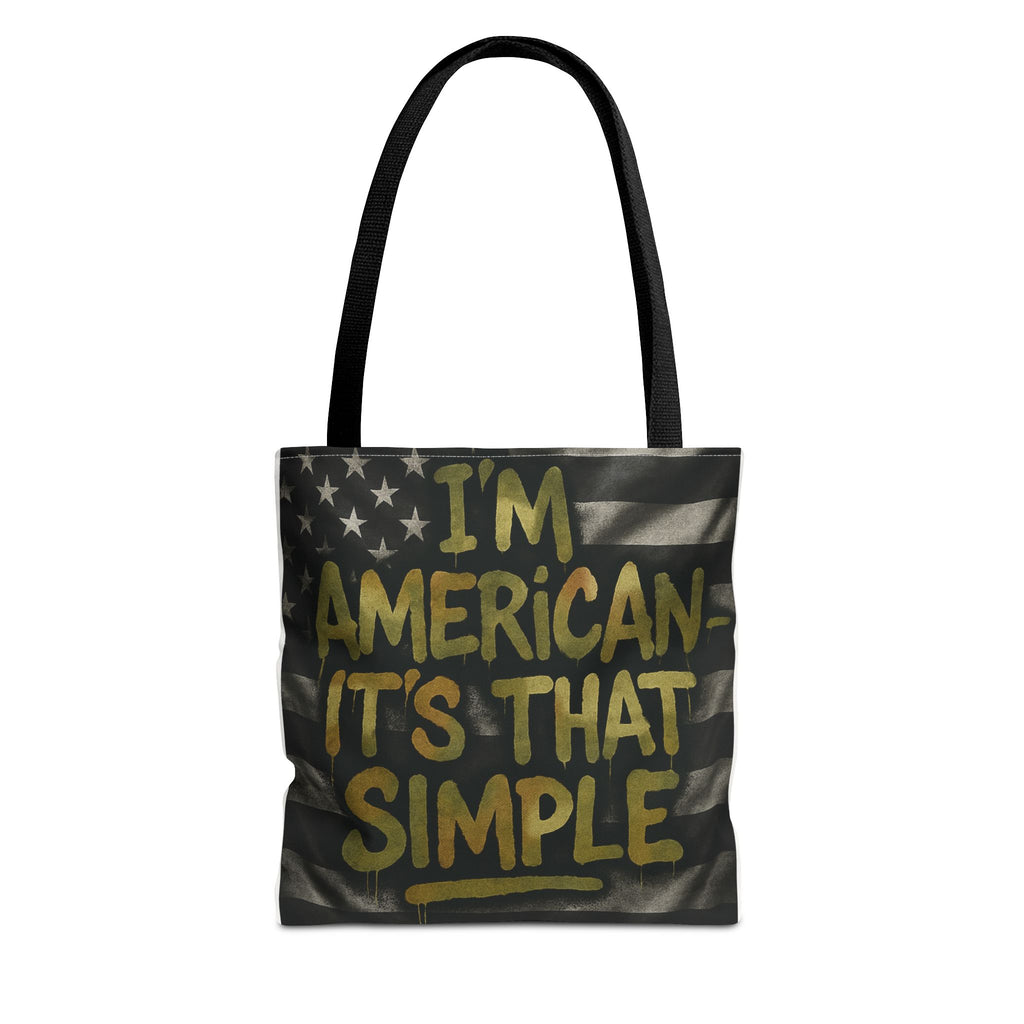 Patriotic Tote Bag for Americans, Gift for 4th of July, Shopping Bag, Travel Bag, Casual Accessories, Eco-Friendly Printify