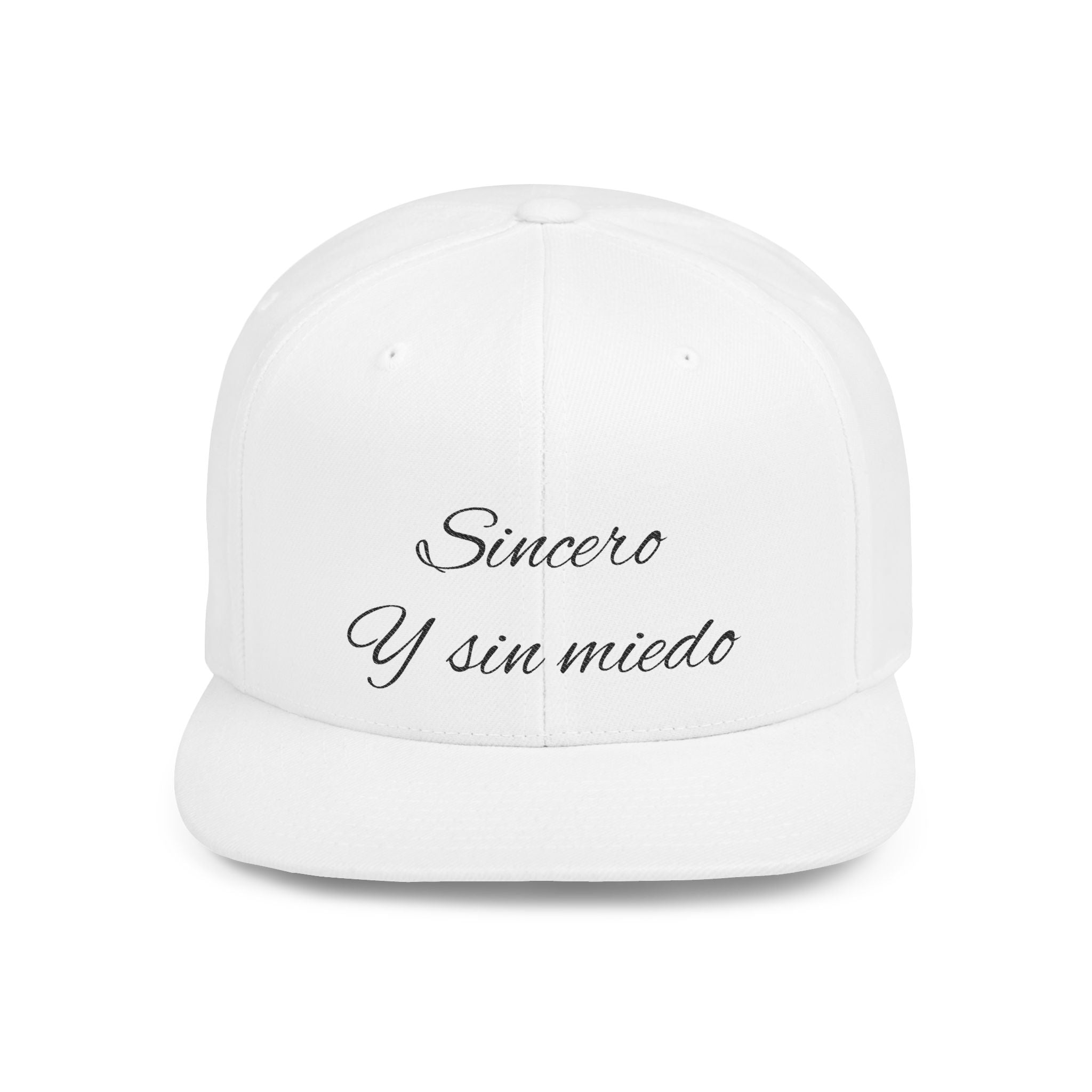 Sincere and Fearless Snapback Cap, Stylish Flat Bill Hat, Gift for Him/Her, Adjustable Cap for Casual Wear, Trendy Headwear for All [...] Printify
