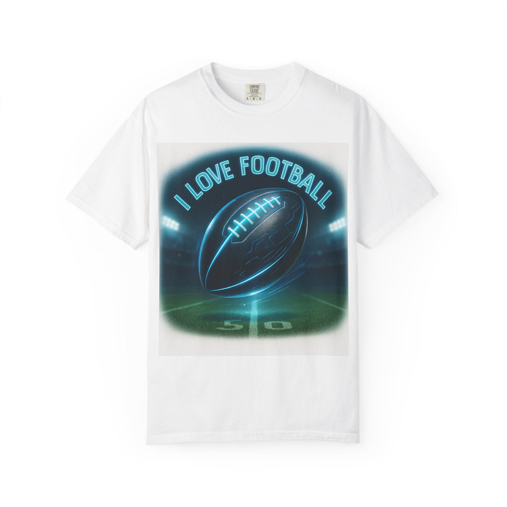 Unisex Football Love T-Shirt, Casual Sports Tee, Gift for Football Fans, Game Day Apparel, Athletic Wear for Men and Women Printify