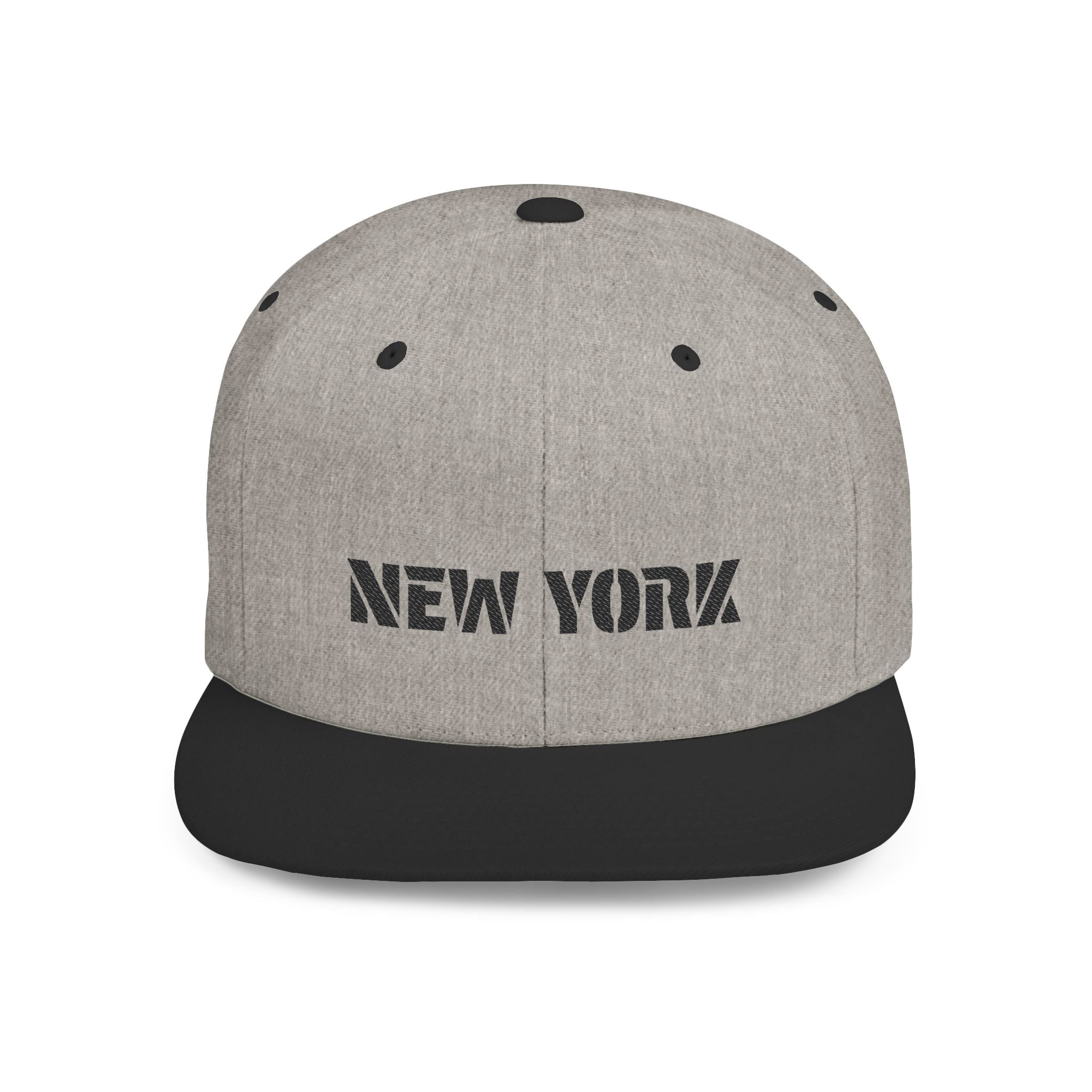 New York Flat Bill Snapback Hat, Urban Style Cap for Trendsetters, Casual Wear, Gift for Fashion Lovers, Streetwear Essentials Printify