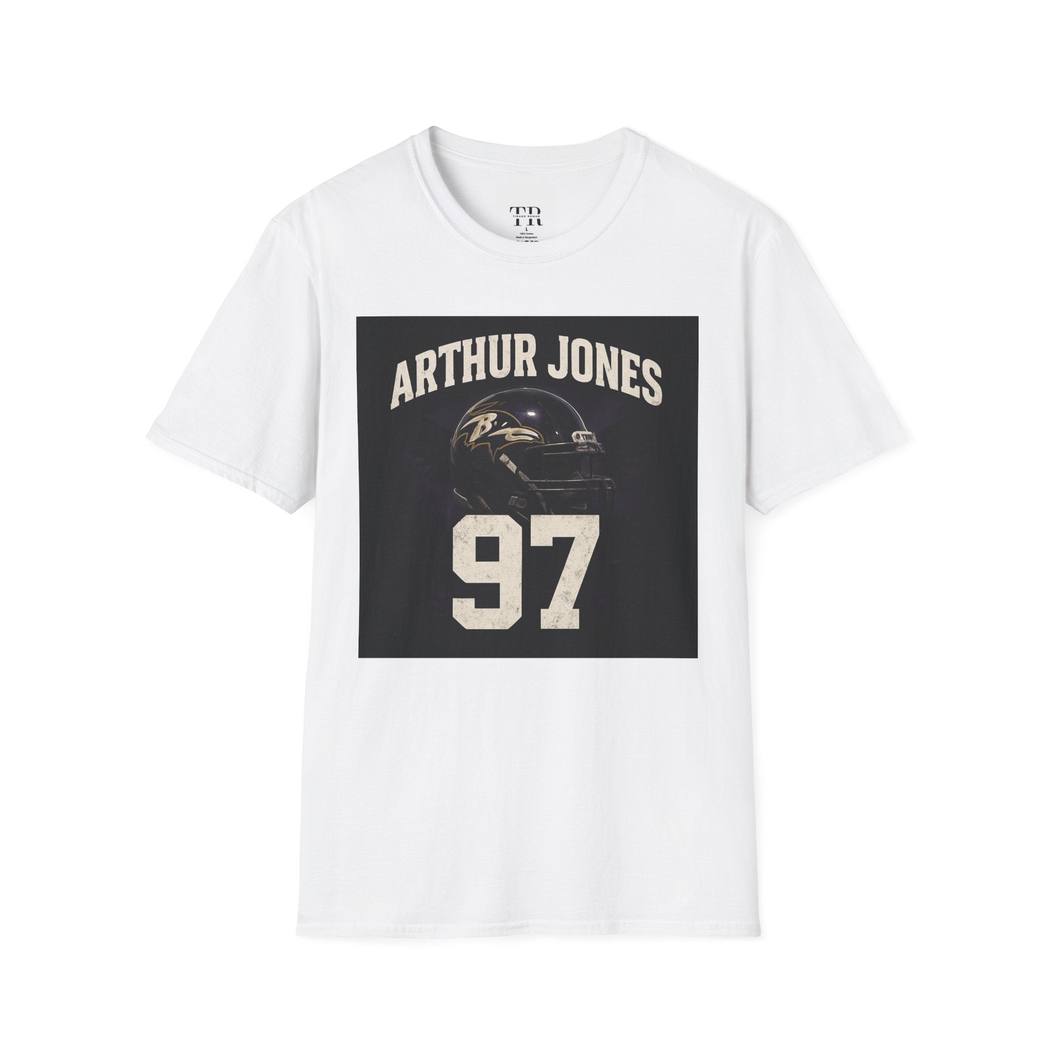 Arthur Jones Football T-Shirt, Vintage Sports Tee, Game Day Apparel, Personalized Athletic Shirt, Gift for Sports Fans, Team Spirit Wear Printify