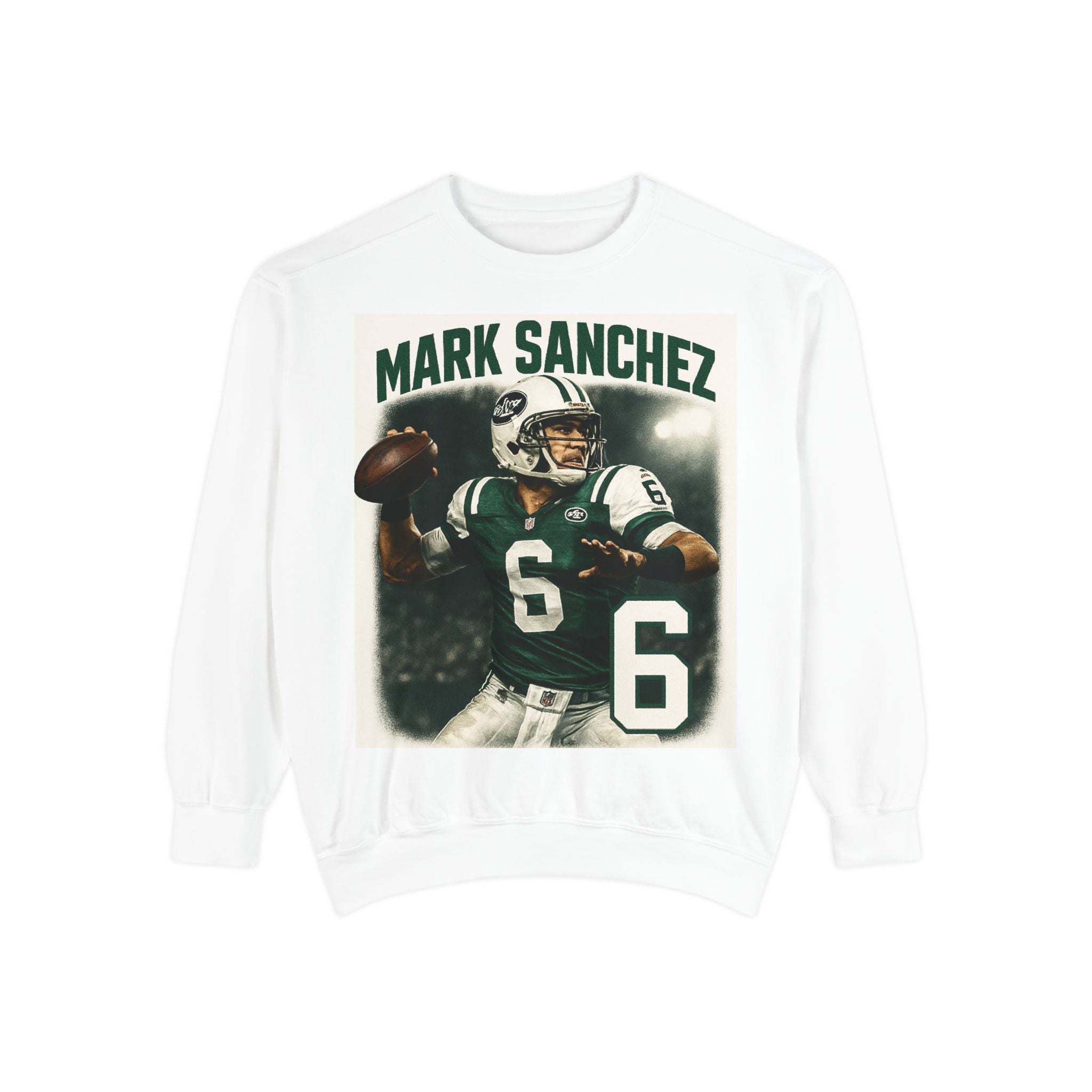 Mark Sanchez Vintage Unisex Sweatshirt, Retro Sports Apparel, Gift for Football Fans, Unisex Hoodie, Comfortable Game Day Wear Printify