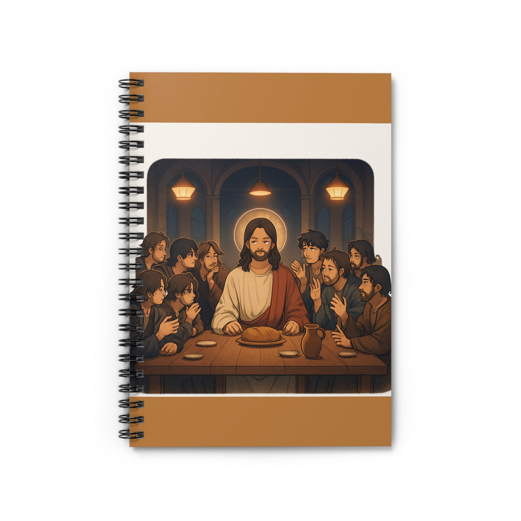 Religious Spiral Notebook - Jesus Last Supper, Christian Gift, Inspirational Journal, Bible Study Supplies, Faith Planning Printify