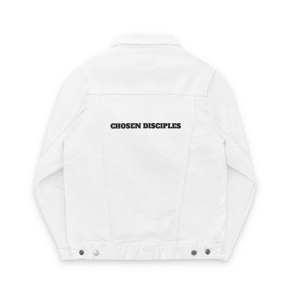 Embroidered Unisex Denim Jacket, Stylish Streetwear, Perfect Gift, Casual Layering, Trendy Outerwear, Customized Jacket Printify