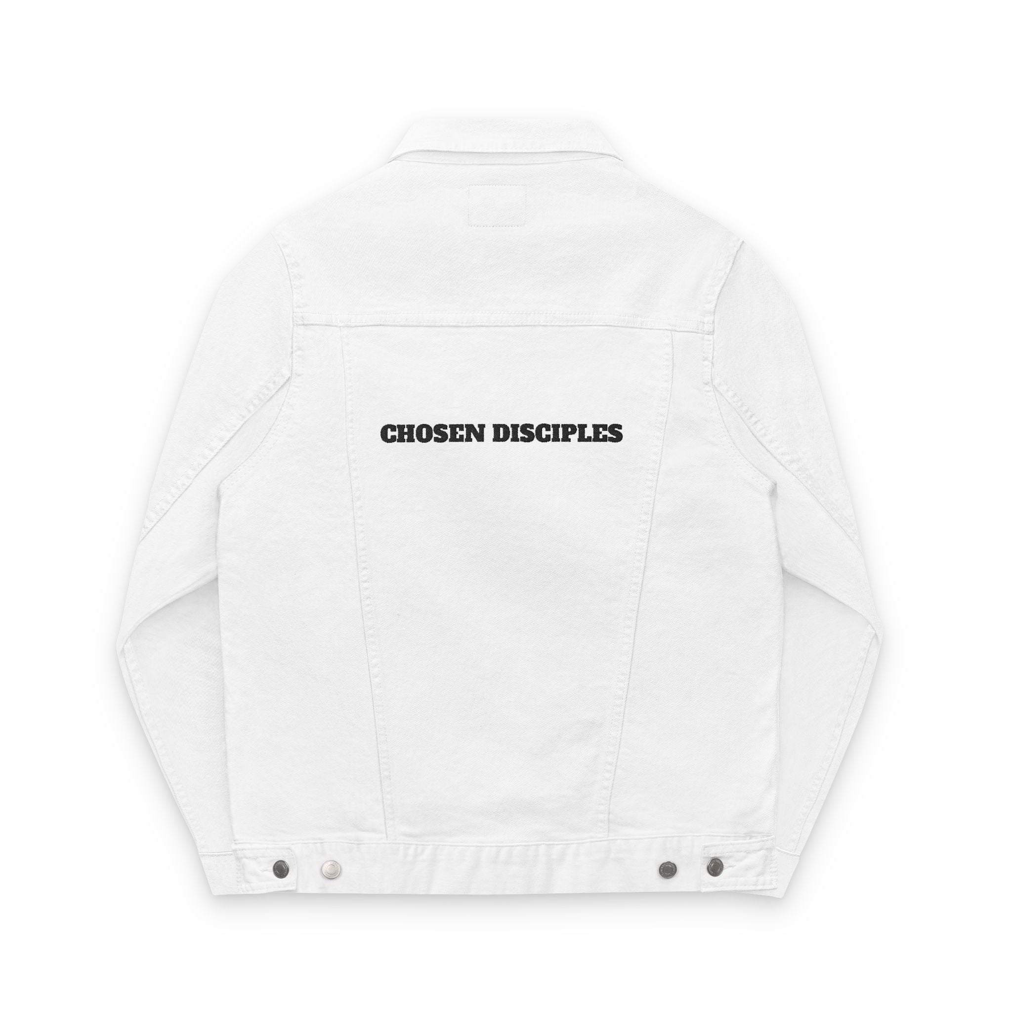 Embroidered Unisex Denim Jacket, Stylish Streetwear, Perfect Gift, Casual Layering, Trendy Outerwear, Customized Jacket Printify