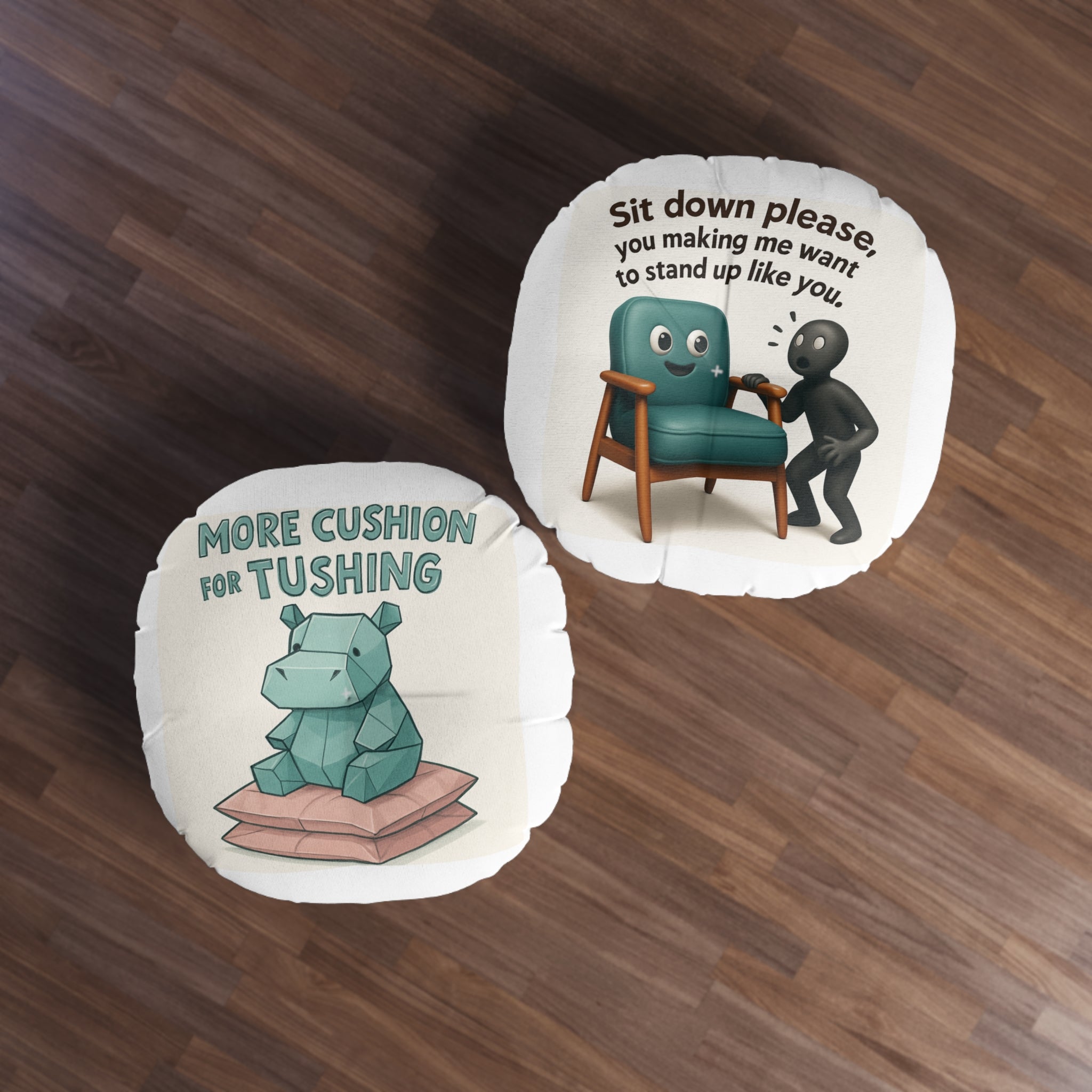 Whimsical Tufted Floor Pillow with Fun Designs - Great for Home Decor, Gifts, Cozy Seating, Floor Cushion, Kid's Room Printify