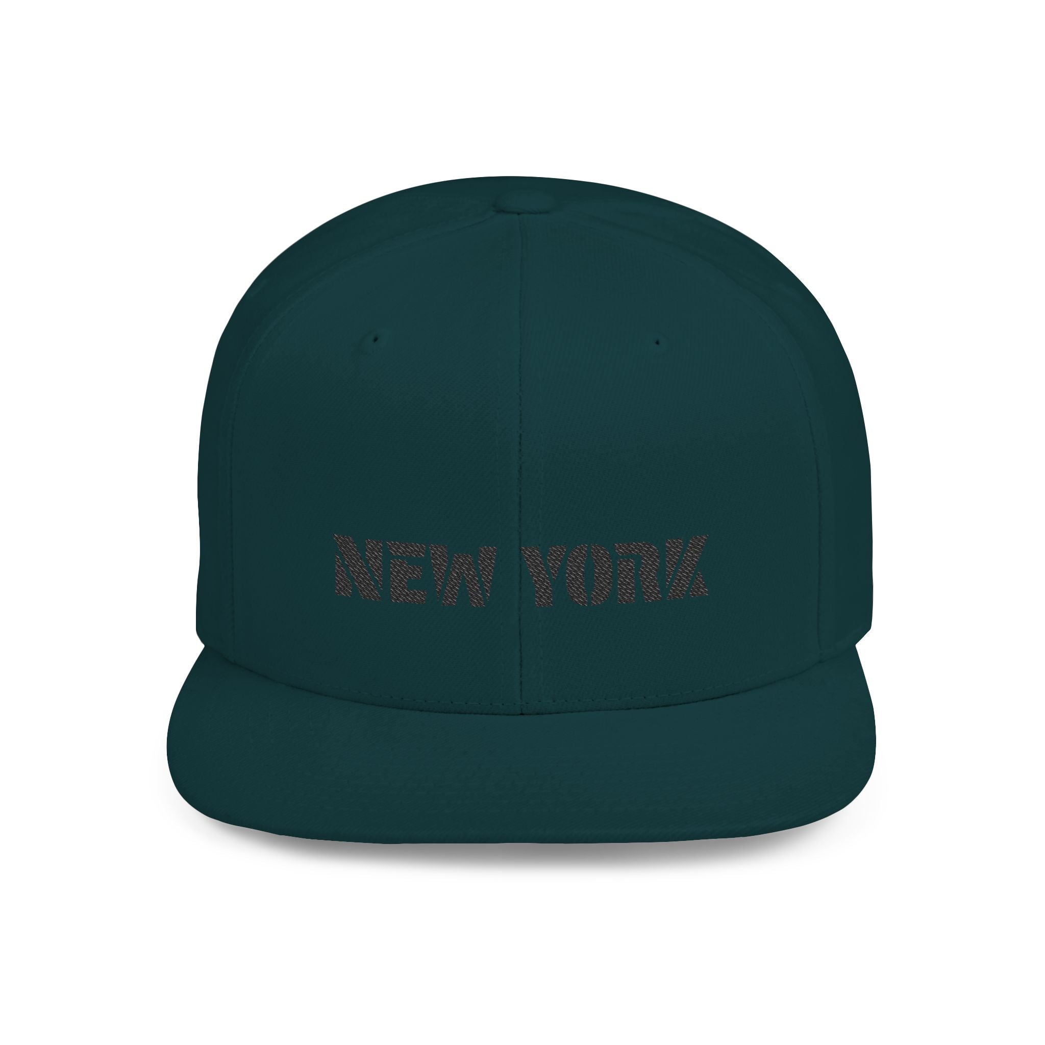 New York Flat Bill Snapback Hat, Urban Style Cap for Trendsetters, Casual Wear, Gift for Fashion Lovers, Streetwear Essentials Printify