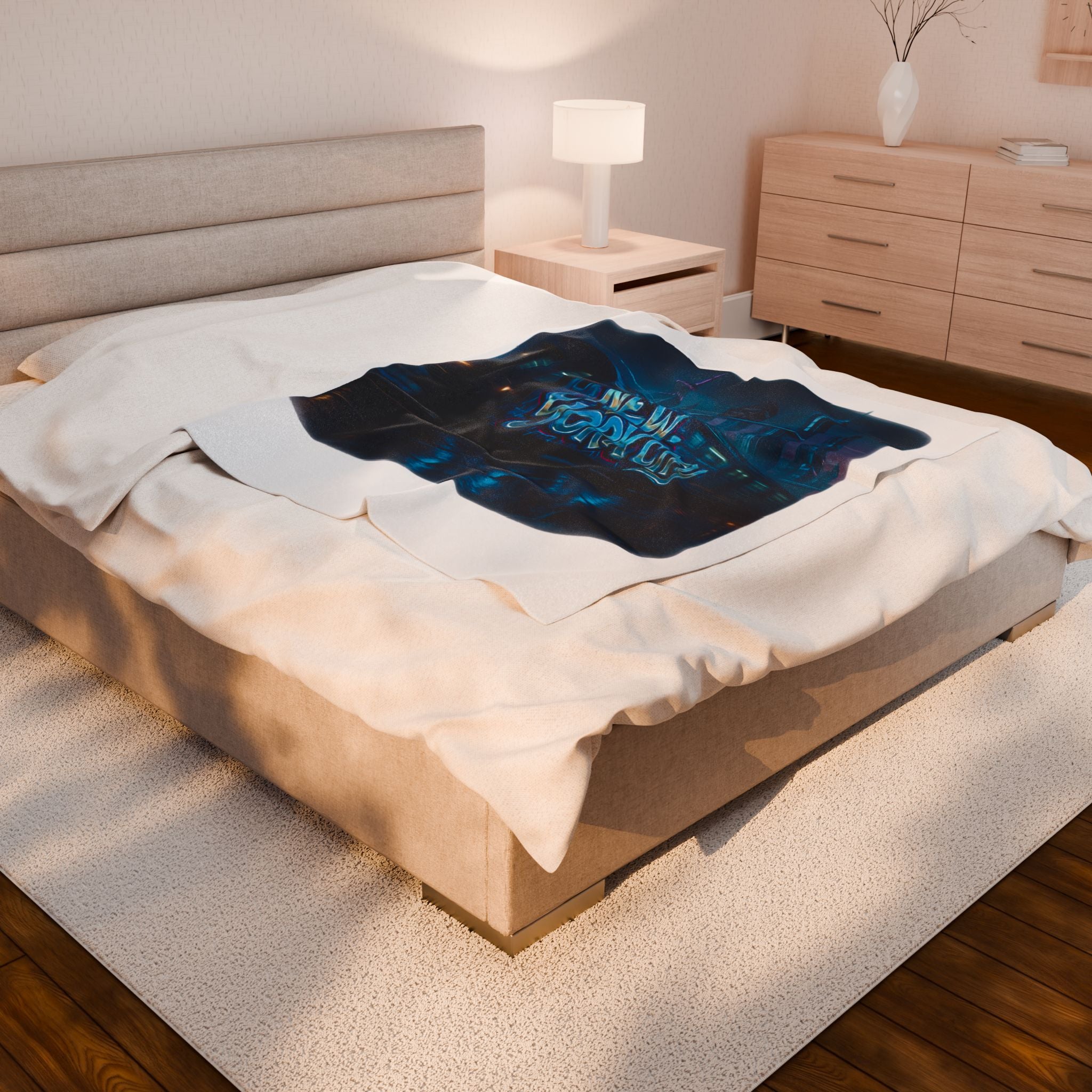 New York City Velveteen Plush Blanket - Cozy Gift for NYC Lovers, Perfect for Home Decor, Travel, or Movie Nights Printify