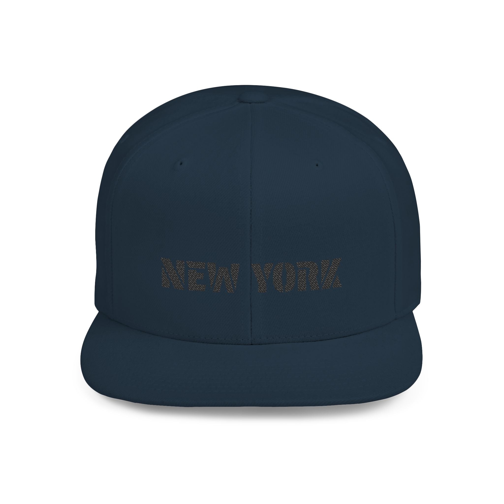New York Flat Bill Snapback Hat, Urban Style Cap for Trendsetters, Casual Wear, Gift for Fashion Lovers, Streetwear Essentials Printify