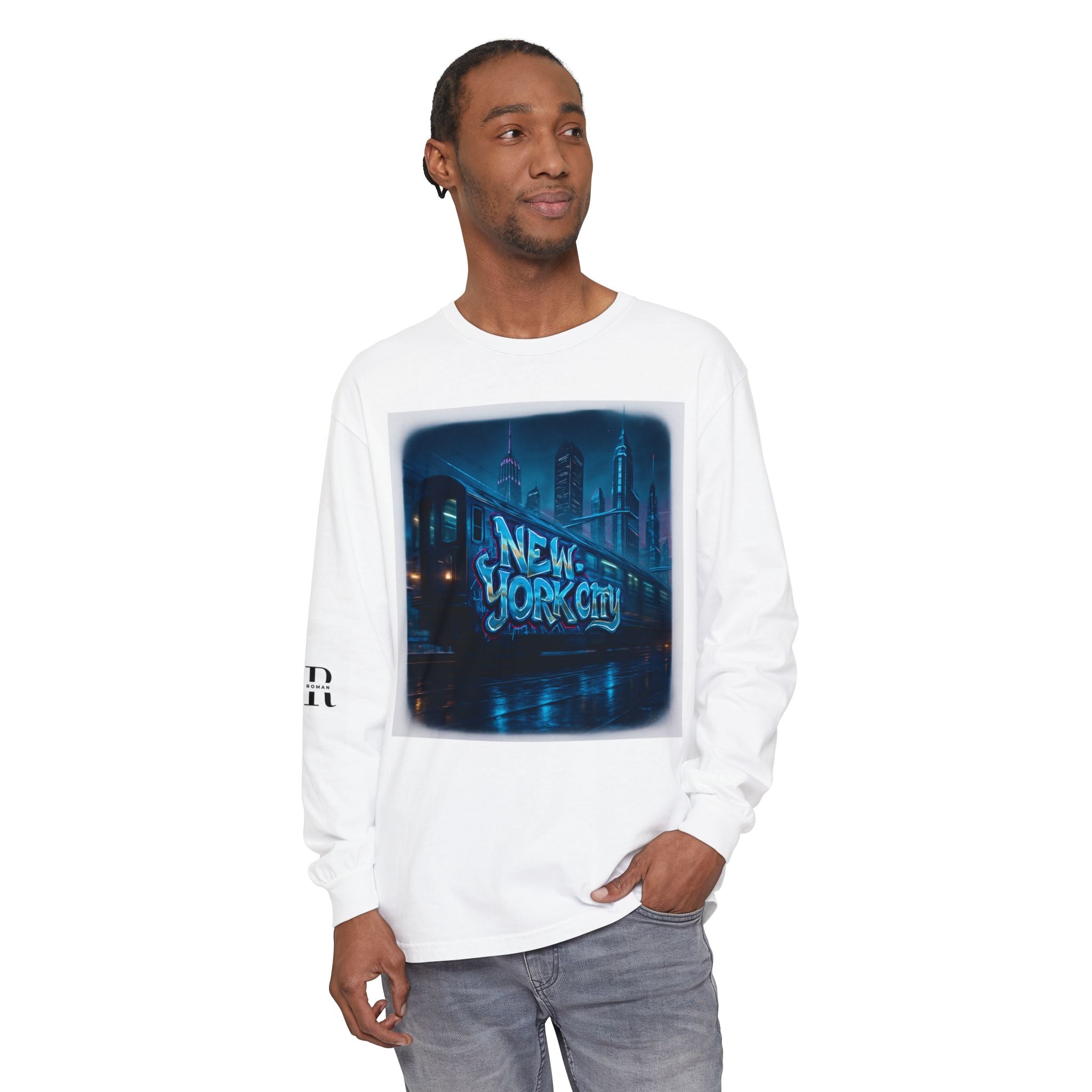 Urban Vibe Long Sleeve T-Shirt - New York City Graphic Tee Printify