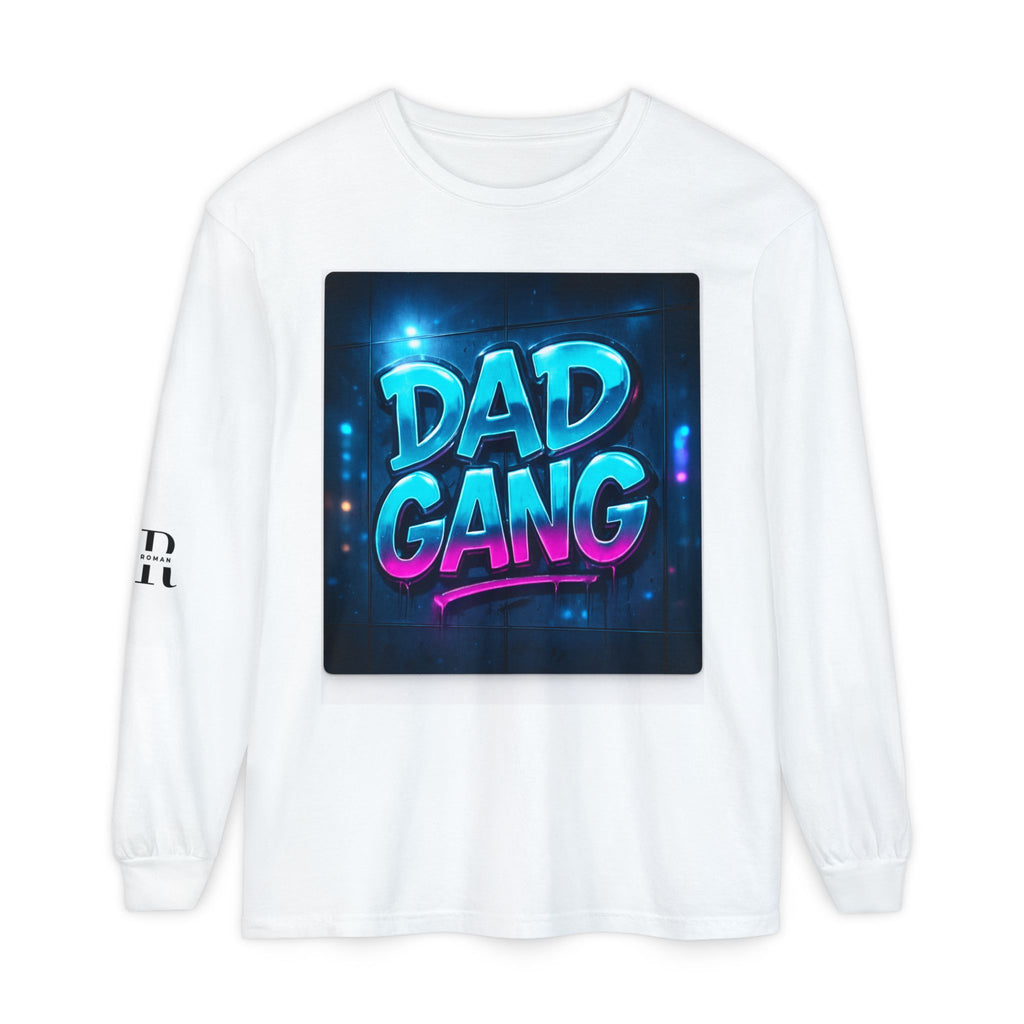 Dad Gang Long Sleeve T-Shirt, Cool Dad Tee, Father's Day Gift, Unisex Tee, Casual Wear, Fun Dad Shirt, Family Gathering Outfit Printify