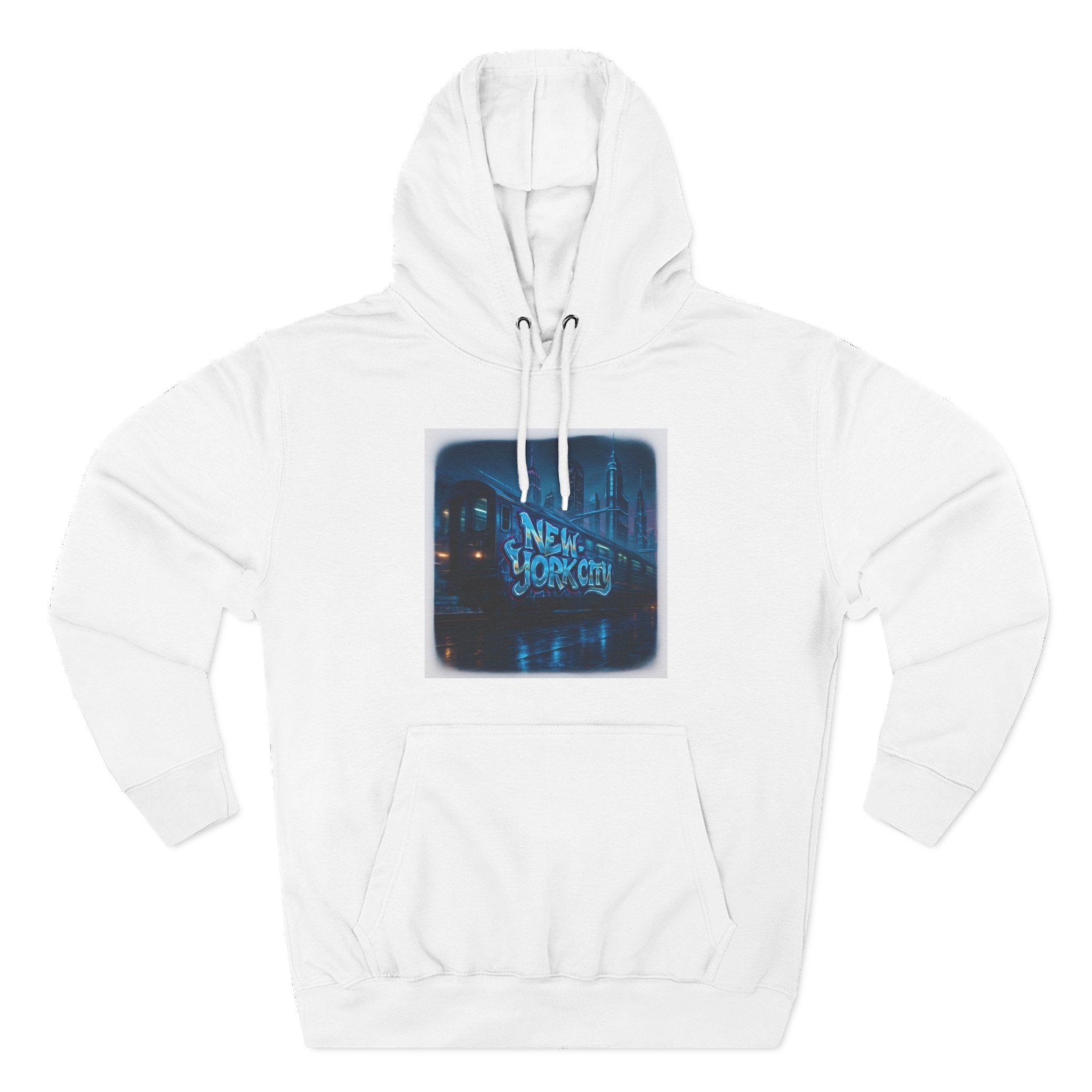 Fleece Hoodie - Futuristic Urban Design, The Future is Now, Ideal Streetwear Gift Printify