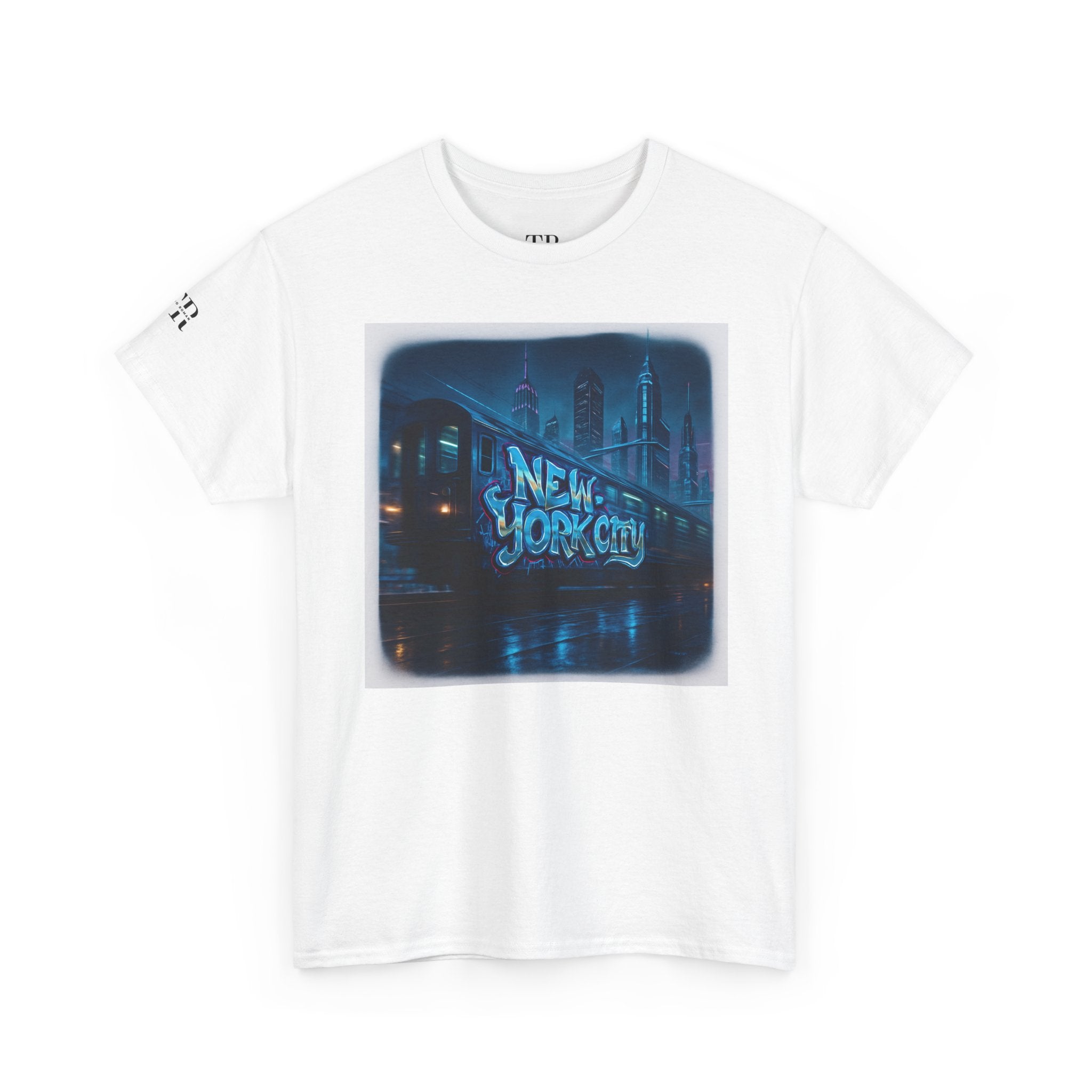 Urban Vibe Unisex Heavy Cotton Tee - New York City Graphic, Casual Wear, Travel Shirt, Street Style, Gift for City Lovers Printify