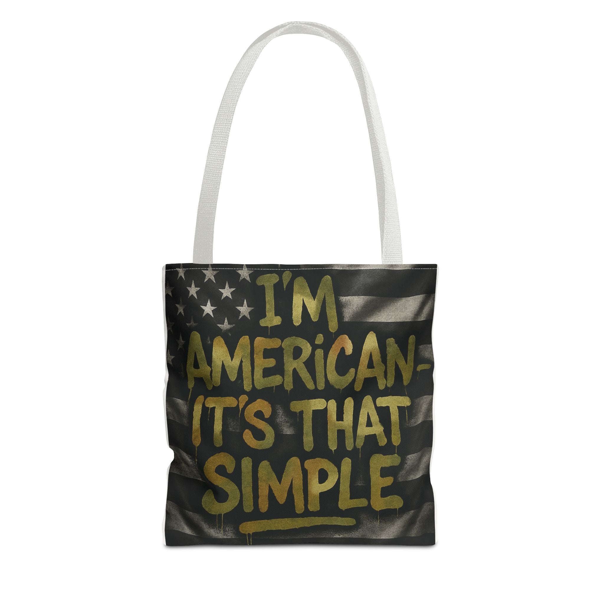 Patriotic Tote Bag for Americans, Gift for 4th of July, Shopping Bag, Travel Bag, Casual Accessories, Eco-Friendly Printify