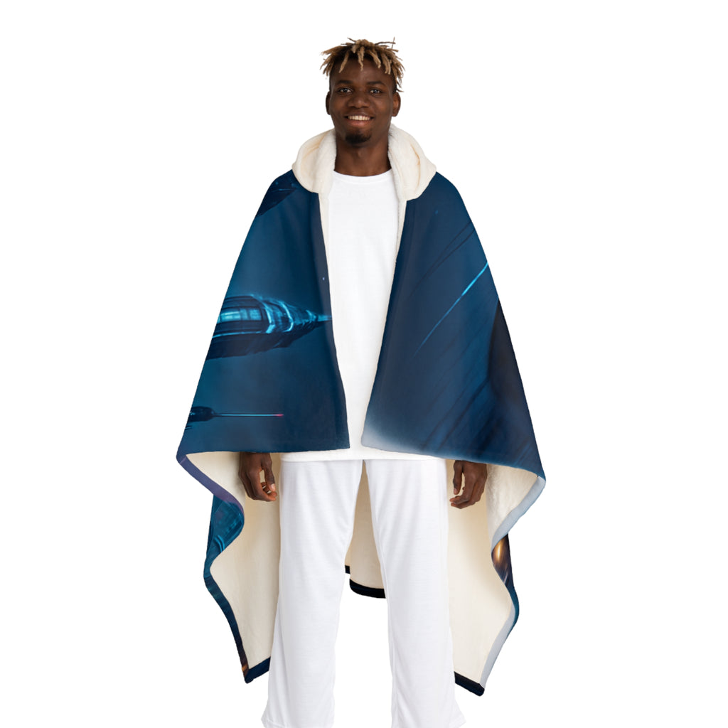 Cosy Hooded Sherpa Fleece Blanket for Ultimate Comfort, Oversized Stylish Throw, Great for Winter, Movie Nights, Snuggling, Gift for Her