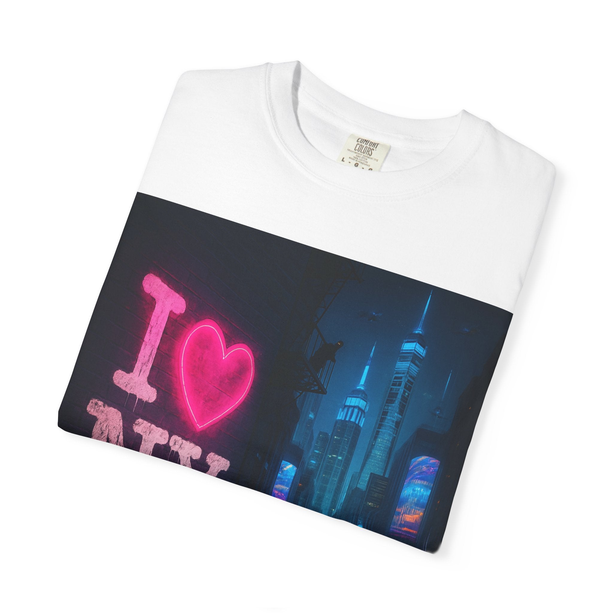 I Love NY Unisex Garment-Dyed T-Shirt - Casual NYC Tee