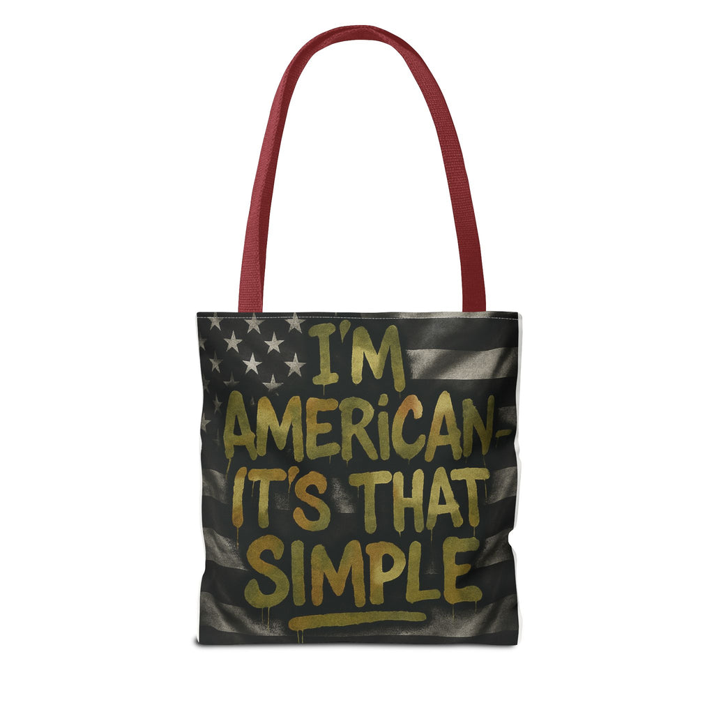 Patriotic Tote Bag for Americans, Gift for 4th of July, Shopping Bag, Travel Bag, Casual Accessories, Eco-Friendly