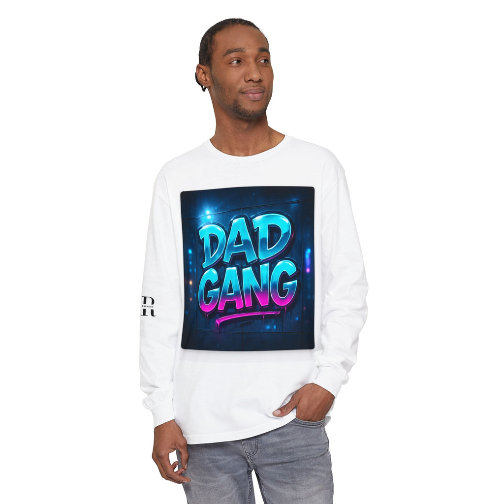 Dad Gang Long Sleeve T-Shirt, Cool Dad Tee, Father's Day Gift, Unisex Tee, Casual Wear, Fun Dad Shirt, Family Gathering Outfit