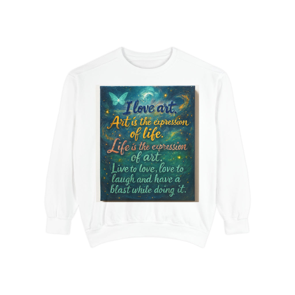 Art Expression Sweatshirt - Cozy Gift for Artists, Creative Souls, Inspirational Apparel, Unique Art Lover Hoodie, Motivational Sweatshirt Printify
