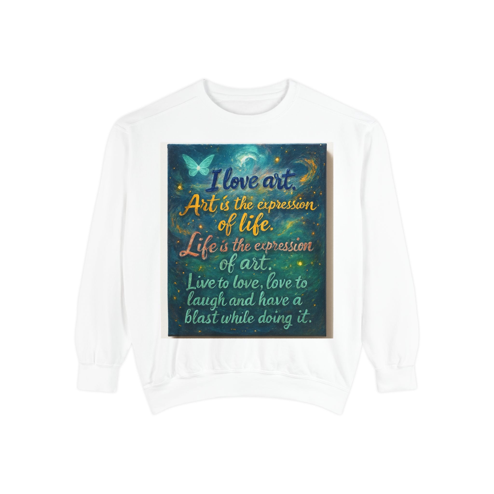 Art Expression Sweatshirt - Cozy Gift for Artists, Creative Souls, Inspirational Apparel, Unique Art Lover Hoodie, Motivational Sweatshirt Printify